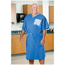 AMPLEWEAR® VEST, 36" X 30" , FRONT OPENING, SNAPS, SOFT, DURABLE, BLUE FRONT, WHITE BACK, 50/CS, SOLD AS CASE GRAHAM 51