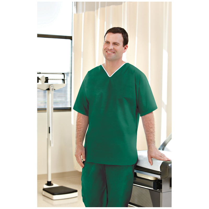 SCRUB SHIRT, SMALL, NONWOVEN, GREEN, 30/CS, SOLD AS CASE GRAHAM 51
