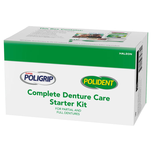 Haleon Policare Denture Essentials Kit Complete Care Starter Kit Fordentures/Partials 12/Cs -60000000202937