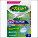POLIDENT® OVERNIGHT WHITENING ANTIBACTERIAL DENTAL APPLIANCE CLEANSER. 90 TABLETS/BX, 3 BX/PK, 2 PKS/CS., SOLD AS CASE HALEON 10001099