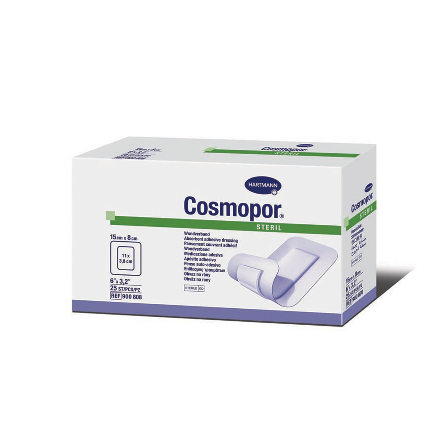 HARTMANN USA COSMOPOR® STERILE LF ADHESIVE WOUND DRESSING DRESSING ADH WOUND 6X3.2ST 25/BX