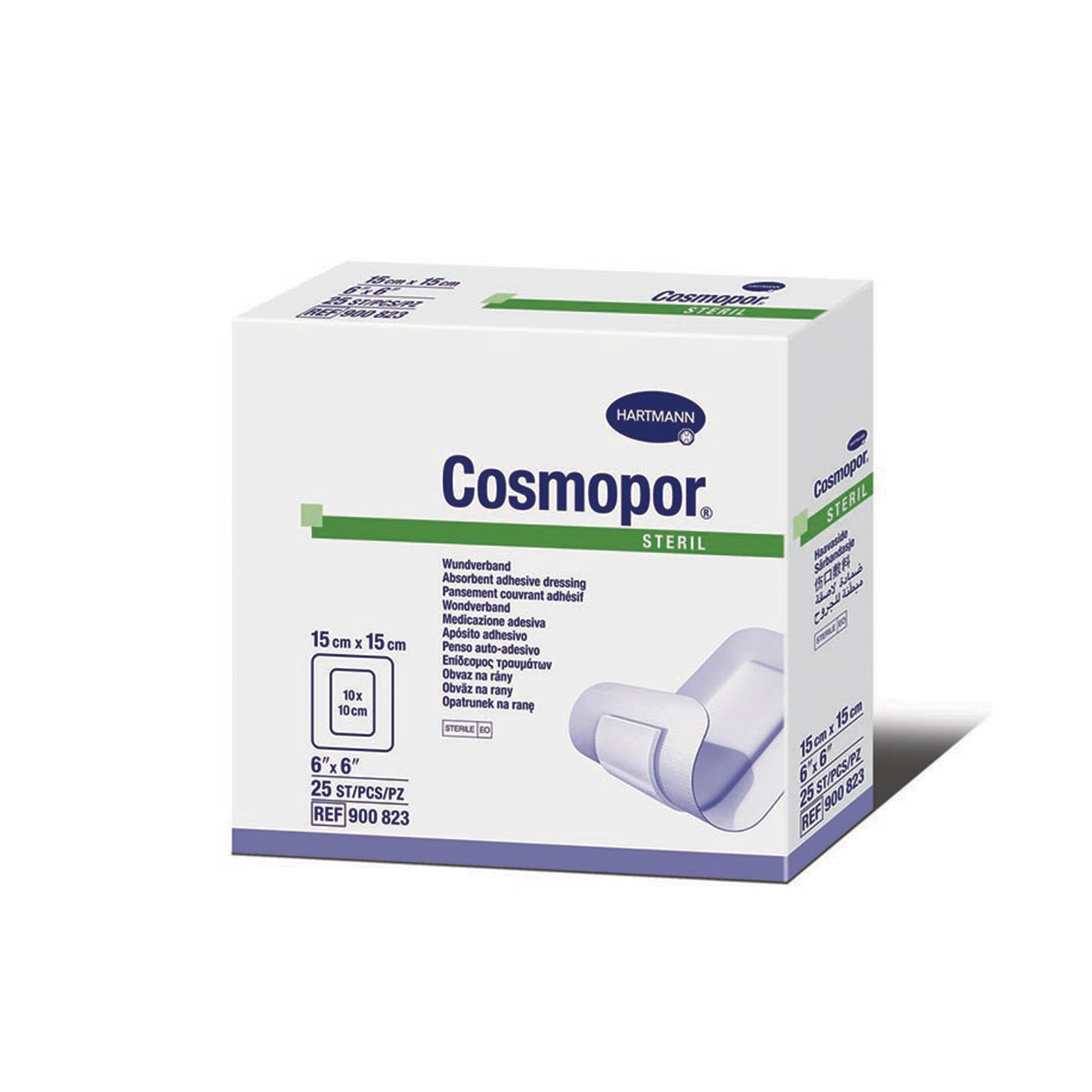 HARTMANN USA COSMOPOR® STERILE LF ADHESIVE WOUND DRESSING DRESSING ADH WOUND 6X6ST 25/BX