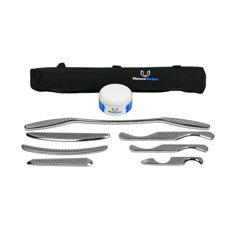 PLATINUM SET. INCLUDES SMALL, MEDIUM, AND LARGE HANDLEBAR INSTRUMENTS , ALL SIX SMALL INSTRUMENTS , ROLL-UP CARRYING CASE, SHOULDE, SOLD AS EACH HAWKG