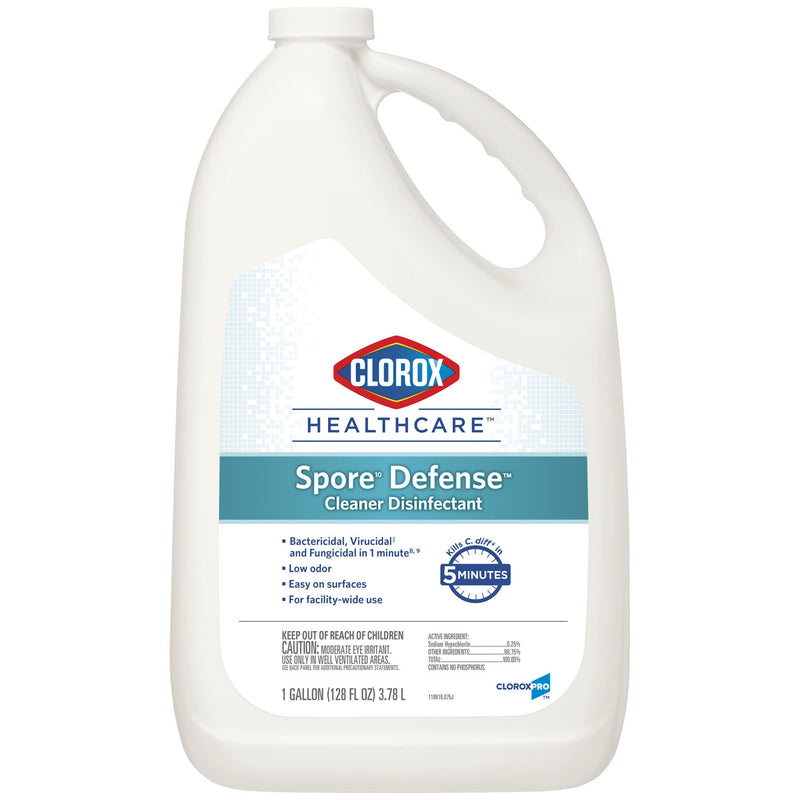 SPORE DEFENSE CLEANER DISINFECTANT REFILL, 128 FL OZ, 4/CS, SOLD AS CASE CLOROX 10001213