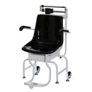 MECHANICAL CHAIR SCALE, 440 LB/200KG CAPACITY, ¼ LB/100G GRADUATION, 15¾" X 18½" X 17¼" SEAT DIMENSIONS, TWO WHEELS, FLIP ARM REST, SOLD AS EACH PELST