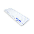 PATIENT TRANSFER SCALE; CAPACITY: 250 KG ONLY; RESOLUTION: 0.5KG; PLATFORM SIZE: 71"L X 21"W; DISPLAY: 3"W X 1”H; POWER SOURCE: RE, SOLD AS EACH PELST