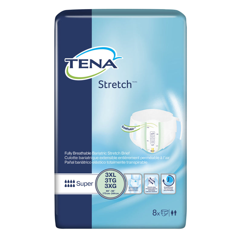 SUPER BRIEFS, MEDIUM/ REGULAR, 33" - 52" HIP SIZE, GREEN, 28/PK, 2 PK/CS, SOLD AS CASE ESSITY 10001246