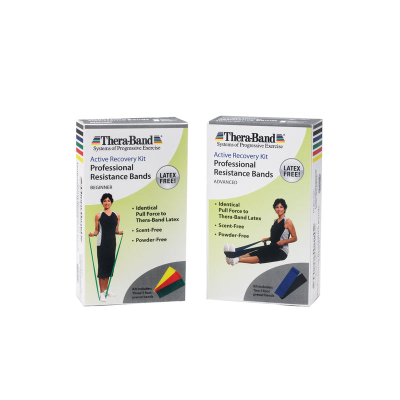 RESISTANCE BAND, ACTIVE RECOVERY KIT: BEGINNER 5 FT CUT LENGTHS IN RETAIL PACKAGING, LATEX FREE, SOLD AS EACH PERFORMANCE 10000714