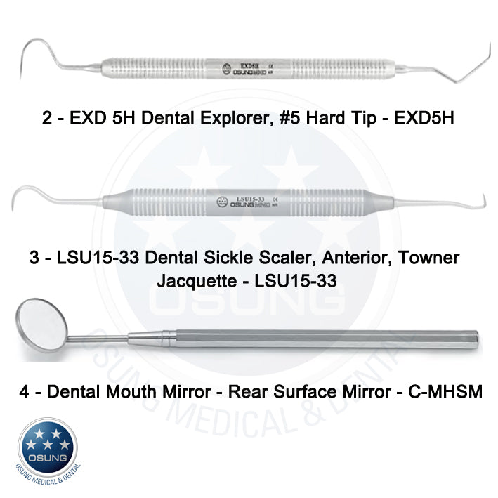 Dental Tarter and Plaque Removing Instrument Kit - C-1041 - Osung USA