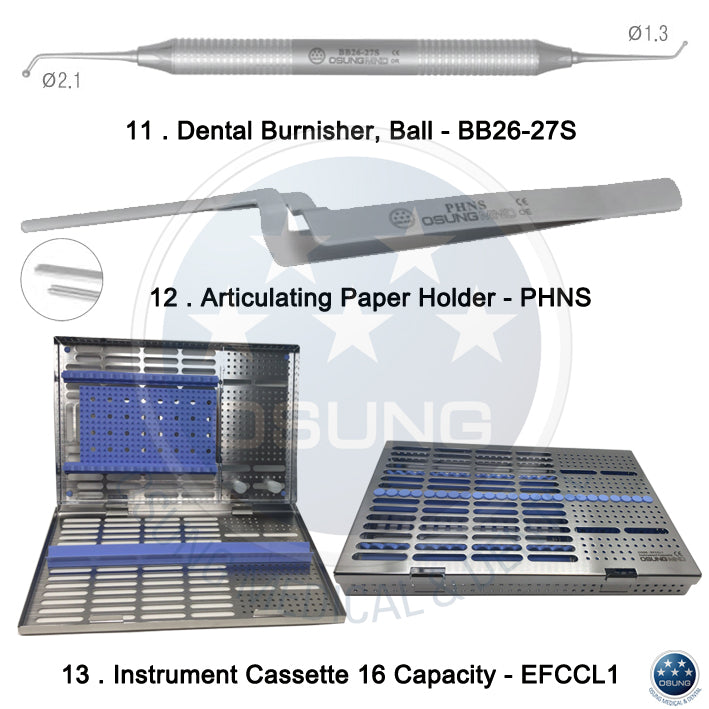 Dental Amalgam Tray Instrument Set - C-1038 - Osung USA