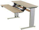 BI-LEVEL ACTIVITY/ COMPUTER TABLE, 48"L X 14"W X 16"W X 31"D, RECTANGULAR, POWER ADJUSTABLE, AVAILABLE IN ALL FINISHES, INDICATE C, SOLD AS EACH POPUL