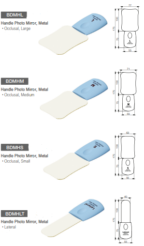 Intra Oral Photo Mirrors Set with Handle, 4 sizes - Osung USA