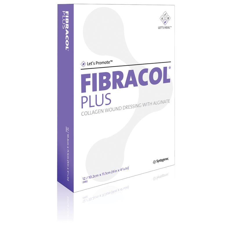 SOLVENTUM ACELITY FIBRACOL™ COLLAGEN-ALGINATE WOUND DRESSING FIBRACOL PLUS 2X2 DRESSING12/BX 6BX/CS REPLACES 2481