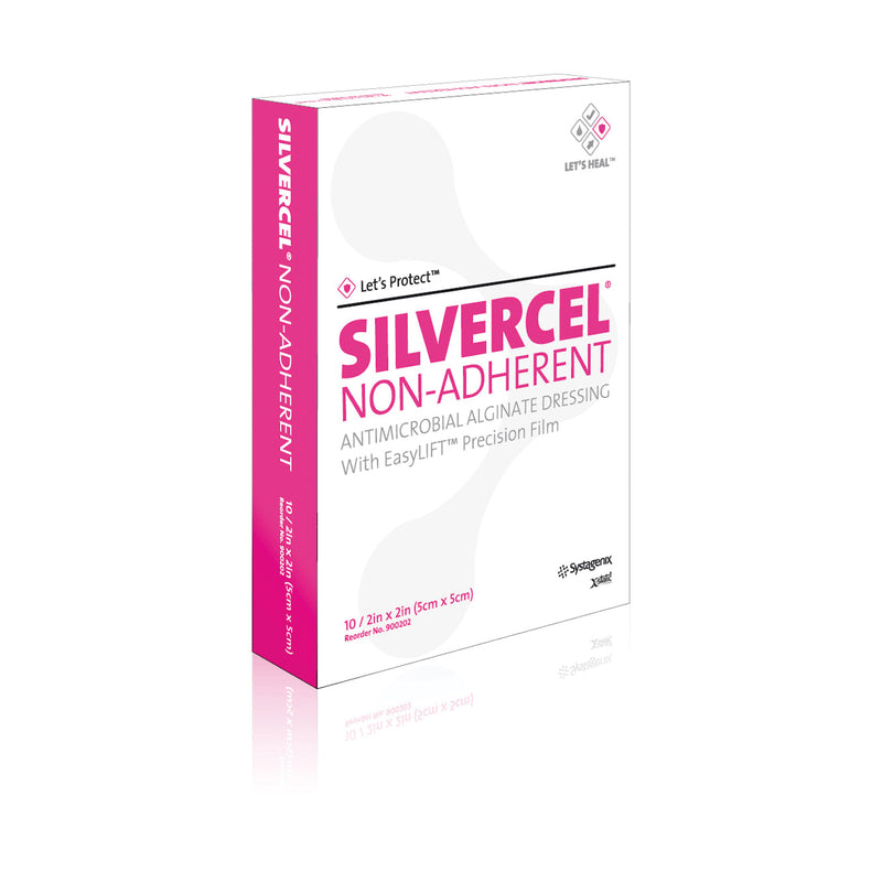 SOLVENTUM ACELITY SILVERCEL® NON-ADHERENT ANTIMICROBIAL ALGINATE DRESSING DRESSING ANTIMICROBIAL ALGINAT2X2 NONADH 10/BX 5BX/CS