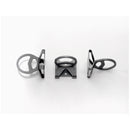 KAYEZEN VECTOR WALL/RACK ANCHOR , 3"L X 2"W, BLACK METAL, SOLD AS EACH KAYEZEN 10001265