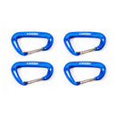 KAYEZEN VECTOR CARABINER, 4/PK , 3"L X 2"W, BLUE METAL, SOLD AS PACK KAYEZEN 10001265