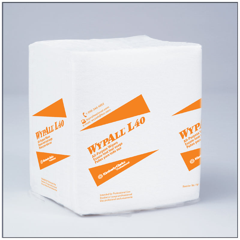 WYPALL L10 DAIRY TOWEL, WHITE, 9.3" X 10.5", 200/BX, 12 BX/CS, SOLD AS CASE KIMBERLY-CLARK 10001057