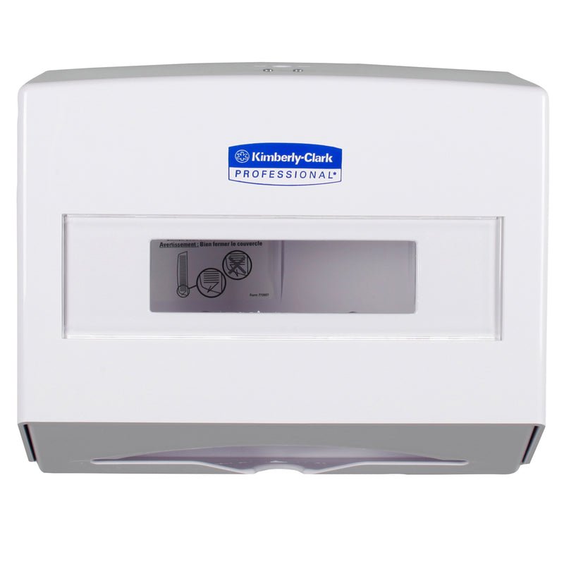 DISPENSER, QUARTERFOLD WIPER, USE ON BENCHTOP OR COUNTERTOP, 6/CS, SOLD AS CASE KIMBERLY-CLARK 10001057