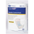 BLADDER CONTROL PADS, 4" X 9¾", REGULAR ABSORBENCY, 22/BG, 6 BG/CS, SOLD AS CASE CARDINAL 261