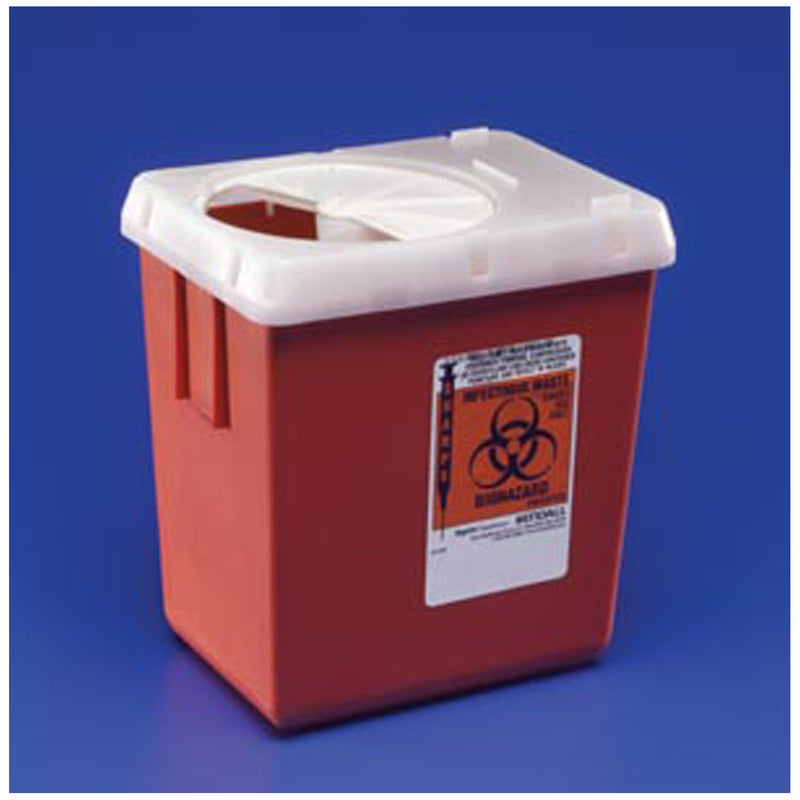 SHARPS CONTAINER, 8 QT, RED, 20/CS, SOLD AS CASE CARDINAL 261