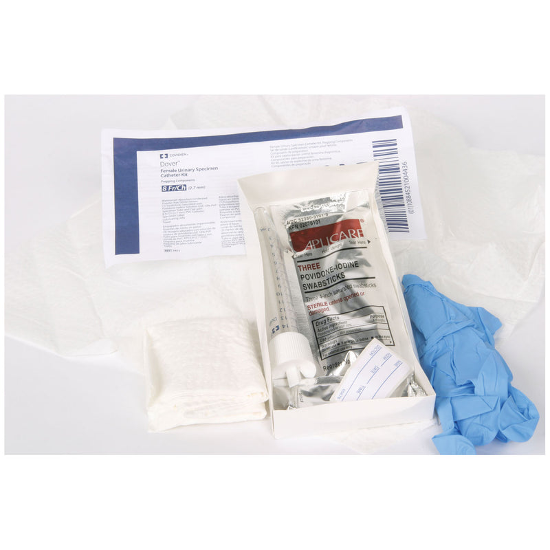 FEMALE URETHRAL CATHERIZATION KIT, 8FR, 25/CTN, SOLD AS CARTON CARDINAL 261