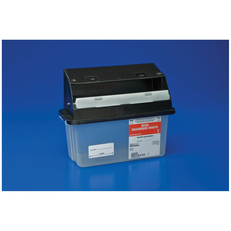 HAZARDOUS WASTE CONTAINER , SLIDE LID, BLACK, 18 GAL, 5/CS, SOLD AS CASE CARDINAL 261