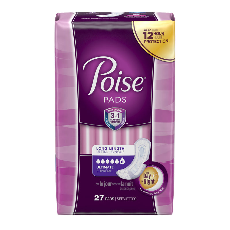 KIMBERLY-CLARK POISE® PADS PAD POISE ULTIMATE LONG 27/PK4PK/CS