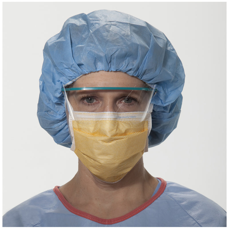FLUIDSHIELD® FOG-FREE PROCEDURE MASK WITH EARLOOPS, LEVEL 3, ORANGE, 40/PKG, 10 PKG/CS, SOLD AS CASE O&M 10000979