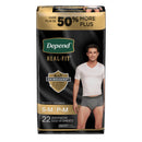 REAL FIT BRIEFS, MAXIMUM ABSORPTION, MEN, LARGE/ X-LARGE, 20/PK, 2 PK/CS, SOLD AS CASE KIMBERLY-CLARK 269