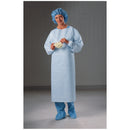 IMPERVIOUS GOWN, THUMBHOOKS, PERFORATED OPEN BACK, BLUE, XL, 12/BG, 5BG/CS, SOLD AS CASE O&M 10000979