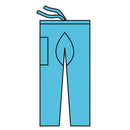 SCRUB PANTS, DRAWSTRING, BLUE, XX-LARGE, 48/CS, SOLD AS CASE O&M 10000979