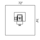 DRAPE, 72" X 74", STERILE, 10/CS, SOLD AS CASE O&M 10000979