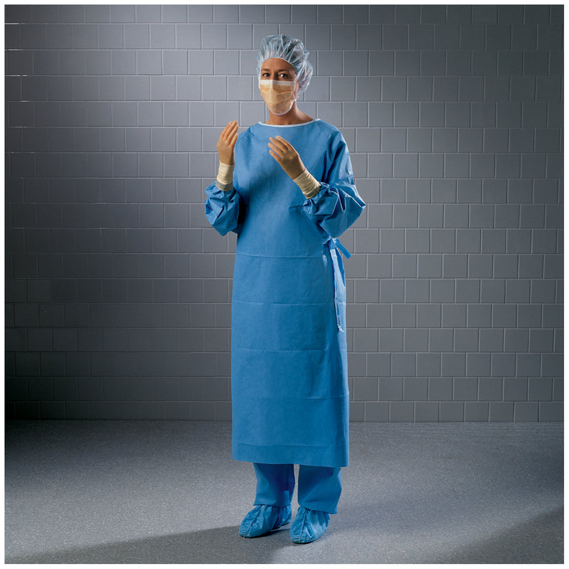 REINFORCED GOWN, RAGLAN SLEEVES, X-LARGE, STERILE, FABRIC REINFORCED, 28/CS, SOLD AS CASE O&M 10000979