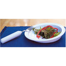 PLASTIC SCOOP PLATE, 9" DIA, WHITE, SOLD AS EACH KINSMAN 10000721
