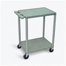 CART, THREE SHELVES, FOAM PLASTIC, BLUE, 24"W X 18"D X 34"H, 4" CASTERS , MAXIMUM WEIGHT CAPACITY 400LBS, SOLD AS EACH LUXOR 10000572