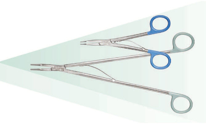 Ethicon Ligaclip Clip Applier Ligaclip Applier W/ Mech Stop10.5 Silver Med R Angle -LX230 - BriteSources
