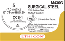 SUTURE, CONVENTIONAL CUTTING STERNUM, SIZE 5, 2-30", MONOFILAMENT B&S20, NEEDLE CCS-1, ½ CIRCLE, 1 DZ/BX, SOLD AS BOX ETHICON 243