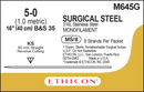SUTURE, STRAIGHT CUTTING, SIZE 5-0, 8-16", MONOFILAMENT B&S35, NEEDLE KS, STRAIGHT, 1 DZ/BX, SOLD AS BOX ETHICON 243
