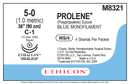 SUTURE, SABRELOC SPATULA, SIZE 6-0, 18", WHITE BRAIDED, NEEDLE S-14 S-14, ¼ CIRCLE, 1 DZ/BX, SOLD AS BOX ETHICON 243