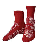 Medical Action Acti-Tred Slippers Slipper Socks Dbl Side Treadbariatric Red 48Pr/Cs -99948R - BriteSources