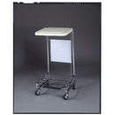 SILVER HAMPER STAND, 19" X 21" X 36", STEP-ON FOOT PEDAL, SOLD AS EACH MEDEGEN 10000958