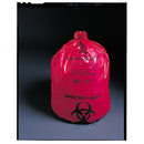 INFECTIOUS WASTE BAG, 23" X 17" X 55", 2.4 MIL, 45-55 GAL, 100/CS, SOLD AS CASE MEDEGEN 10000958