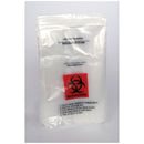 COLLECTION BAG, 6" X 9", BIOHAZARD, FOLDOVER ADHESVIE CLOSURE, CLEAR/ RED/ BLACK PRINT, 1000/CS, SOLD AS CASE MEDEGEN 10000958