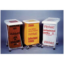SHARPS CONTAINER, 5.4QT CLEAR, LOCKING LID, 10.5"W X 3.5"D X 10.5"H, 12/CS, SOLD AS CASE MEDEGEN 10000958