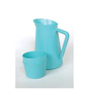 PITCHER, 1 QT, 9 OZ CUP-COVER, BLUE, 12/CS, SOLD AS CASE MEDEGEN 10000958