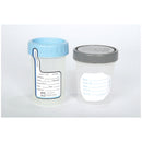 SPECIMEN CONTAINER, 4 OZ, LABEL & GRAY LID, POLYBAG, 100/CS, SOLD AS CASE MEDEGEN 10000958