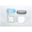 GENT-L-KARE™ SPECIMEN CONTAINER, 4.5 OZ, TRANSLUCENT WITH BLUE LID, 500/CS, SOLD AS CASE MEDEGEN 10000958