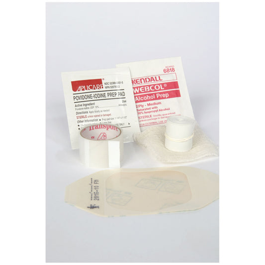 Medical Action Gent-L-Kare Iv Start Kits Kit Iv Start W/Tegaderm Dressw/Pvp Prep Pad 100/Cs -2602