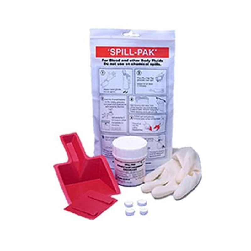 MEDEGEN BIOHAZARD SPILL KIT SPILL KIT BIOHAZARD W/REDZSCOOP GLOVES 4/CS