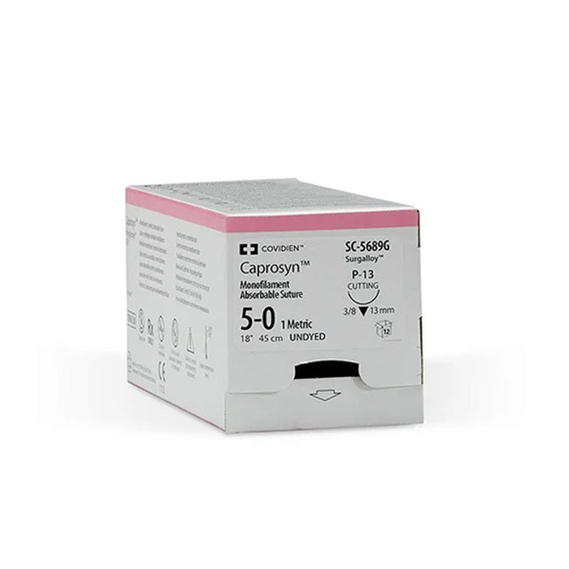 MEDTRONIC CAPROSYN™ MONOFILAMENT ABSORBABLE SUTURES SUTURE MONO ABSORB UNDYD SZ 1GS21 36 3DZ/BX